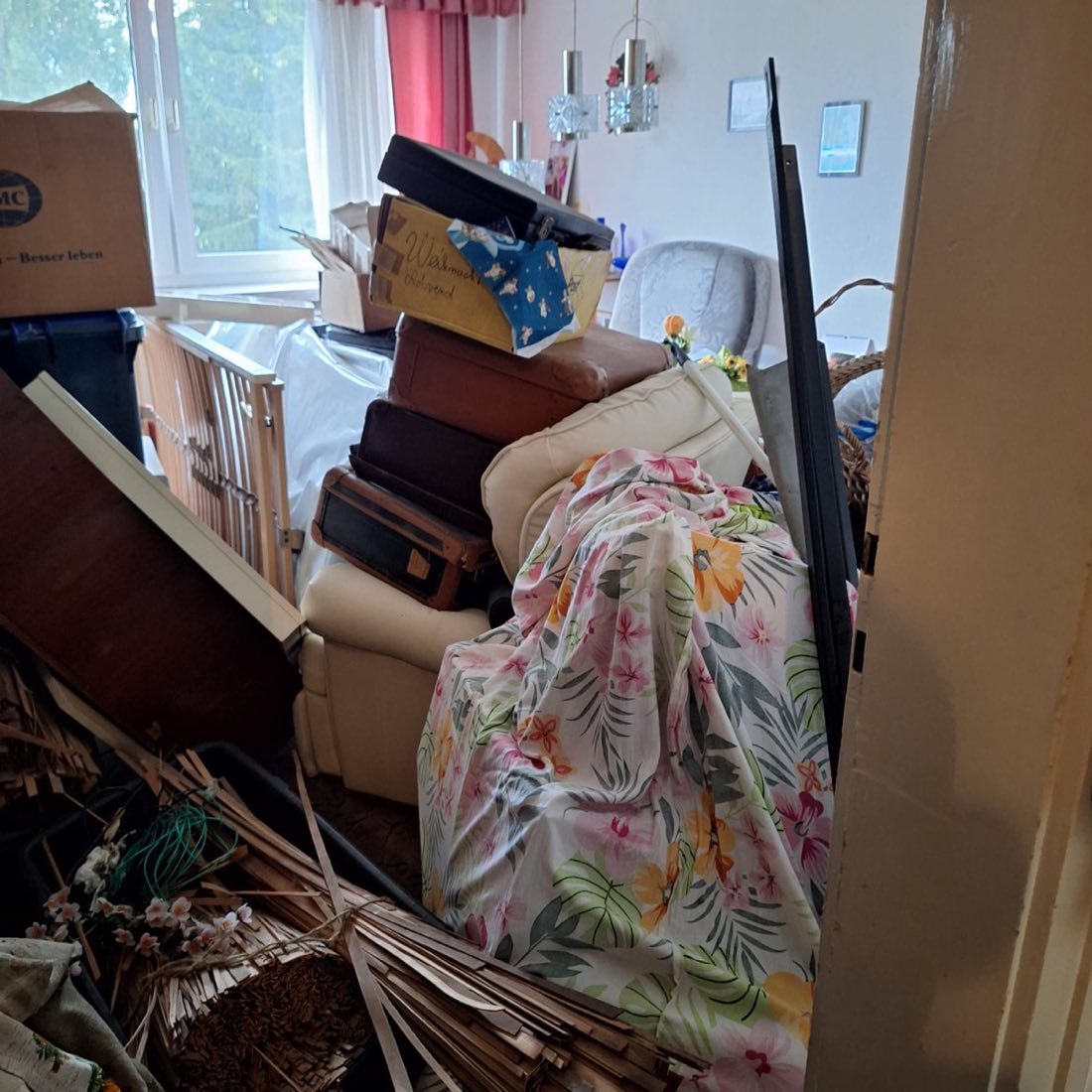 Wohnzimmer vor der Wohnungsauflösung